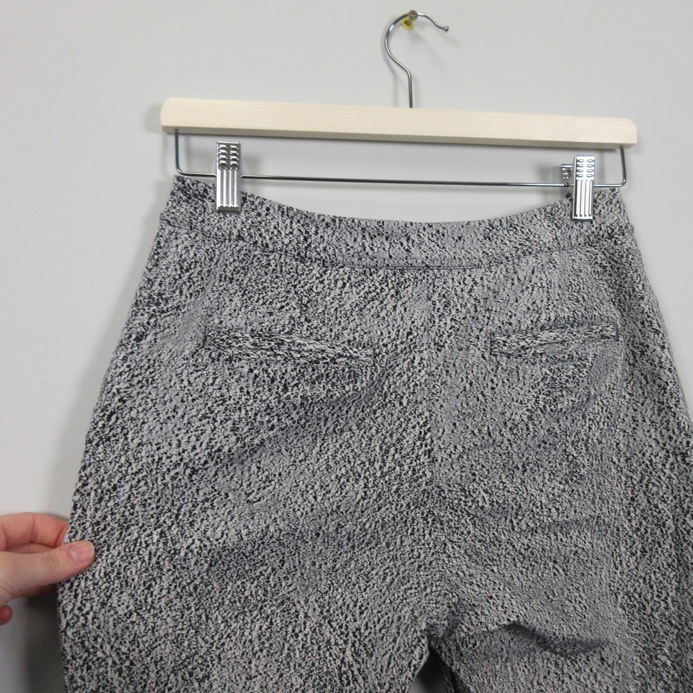 Lululemon Women's Jet Crop * Drawstring* Black White Textured Casual Pants Sz 4 - Picture 7 of 14